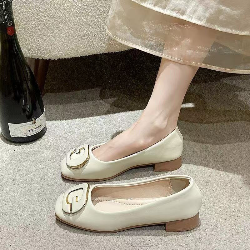 Dame elegante Slingback-Mules med moderigtige spænde-detail og komfortabel blokhælhæl Stilla