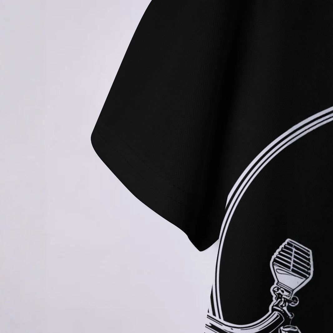 Herren Poloshirt med motorisk grafikdesign og komfortabel pasform Stilla