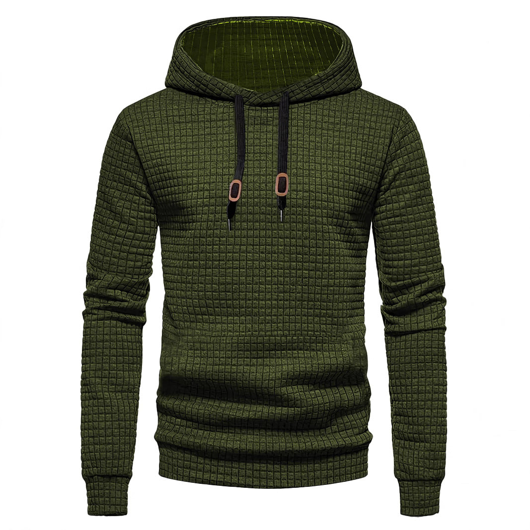 Herrer Hoodie med struktureret design og praktiske detaljer Stilla
