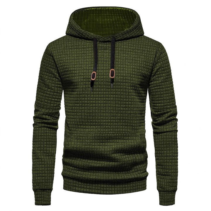 Herrer Hoodie med struktureret design og praktiske detaljer Stilla