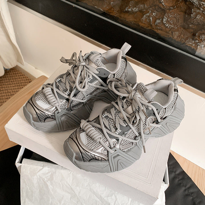 Dame Sporty Chunky Sneakers med innovativt design Stilla