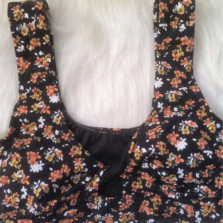 Dame Højskåret Bikini-Sæt med Blomsterprint Skovae