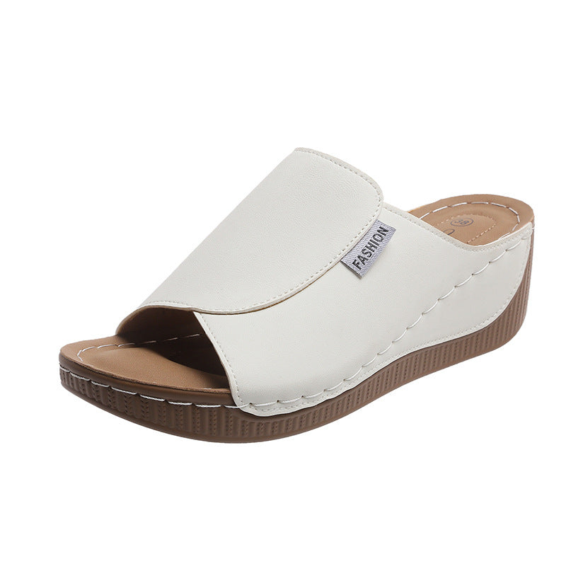 Dame Wedge-Pantoletten med mode- og ergonomisk sål Stilla