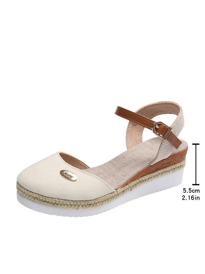 Dame Wedge-sandaletter med elegant rem og komfortabelt fodseng Stilla