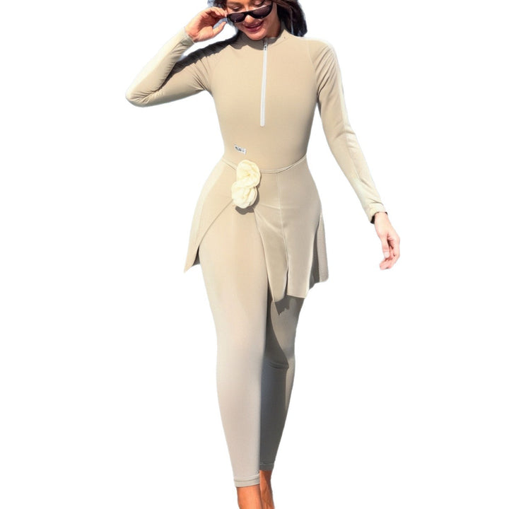 Dame Sporty Dragt med Vraplook Skovae