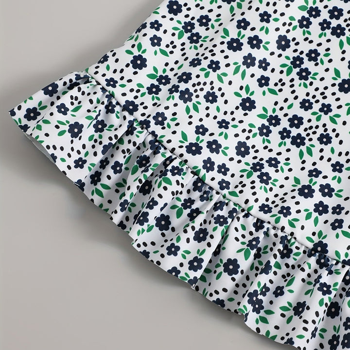 Dame Strandkjole med floralt design Skovae