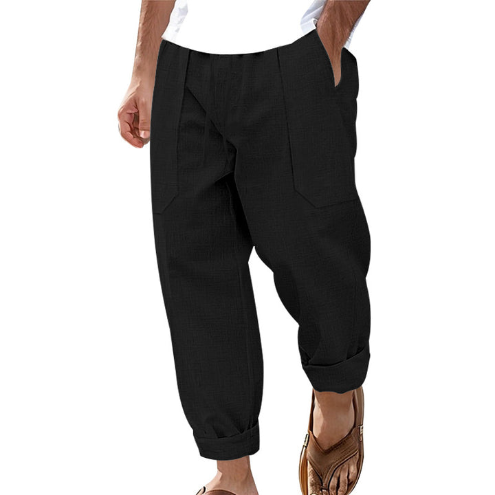 Herrer afslappet cargo-buxer med dybe lommer og relaxed fit Stilla