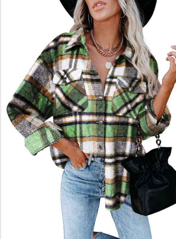 Dame ternet overshirt i komfortabel bomuldsblanding med store klaplommer Stilla