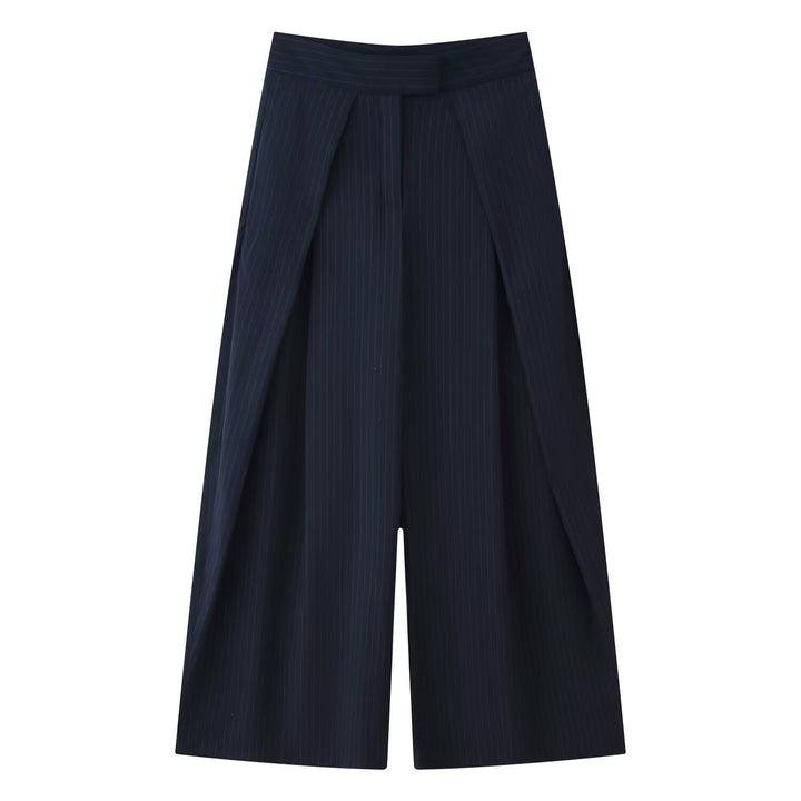 Kvinder bredt skåret culotte-bukser med elegante folder og høj talje Skovae