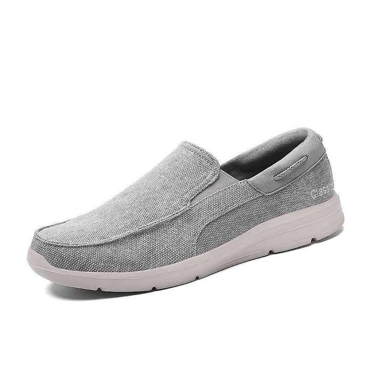 Herrer nan legerer Canvas-Slipper med elastisk indsats og stødabsorberende let sål Skovae