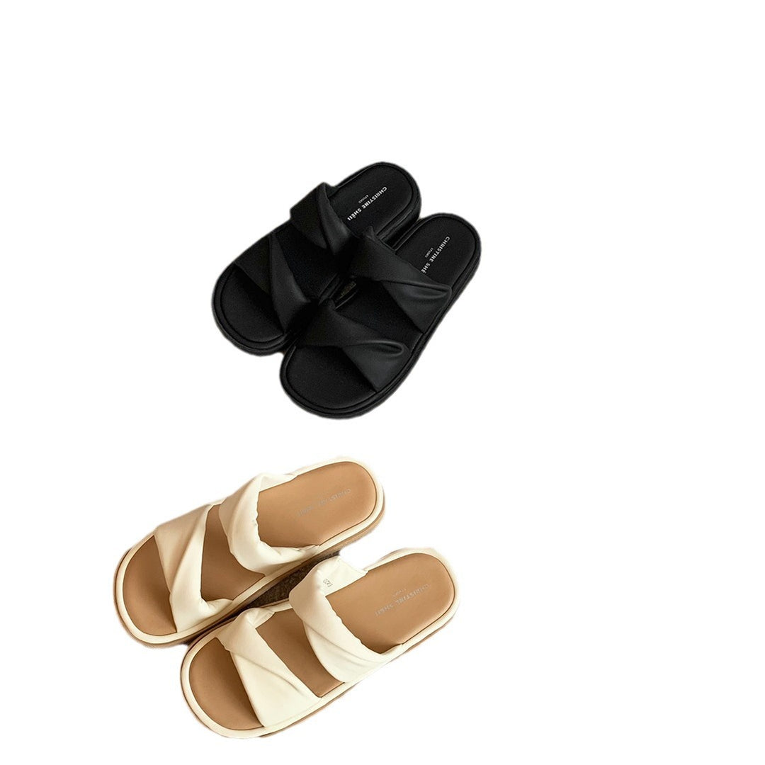 Dame Chic Knoten slide Sandaler Stilla
