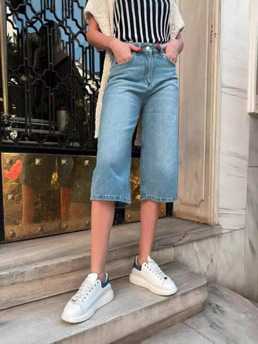 Dame løse Jeans Shorts Stilla