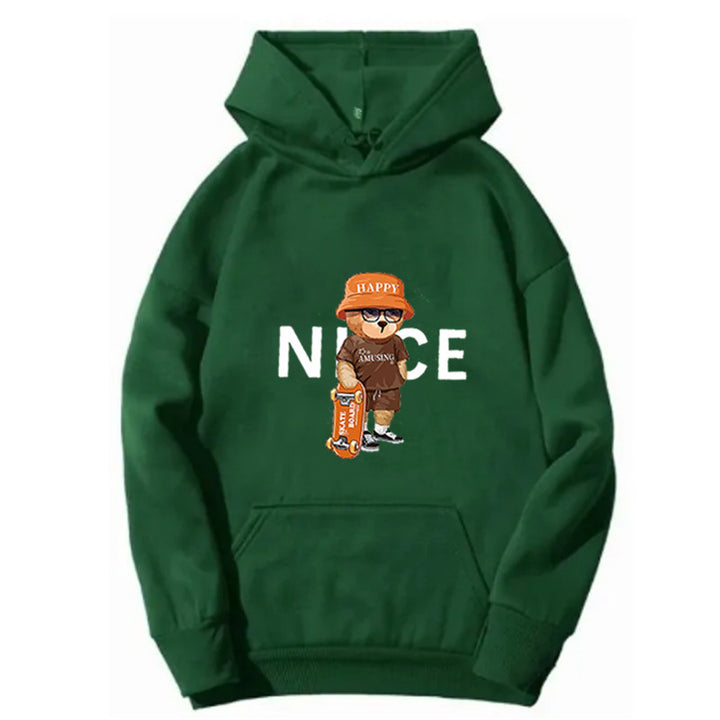 Kvinder hoodie med livligt tegneserie design Skovae