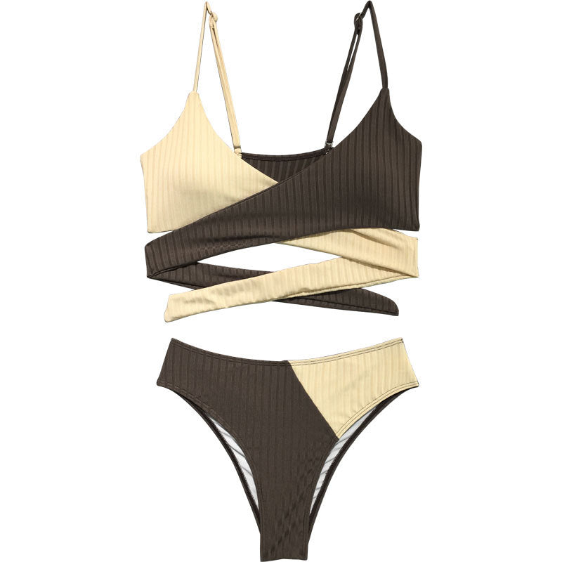 Dame bikini med raffineret indpaknings-look Skovae