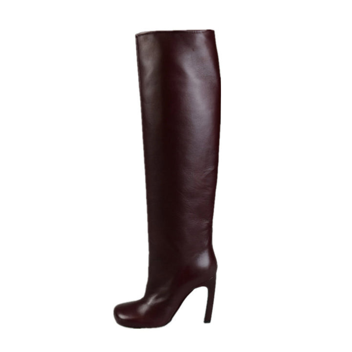 Femme Højglans Over-knæ Stiletto Støvler Stilla