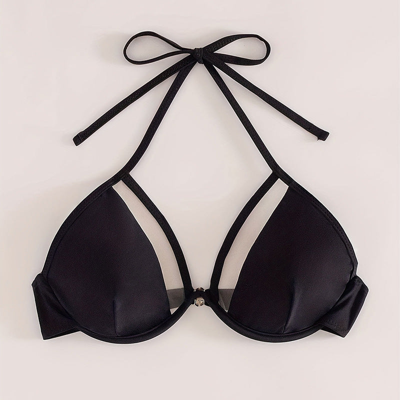 Dame Triangel-Bikini med elegant mesh-design Skovae