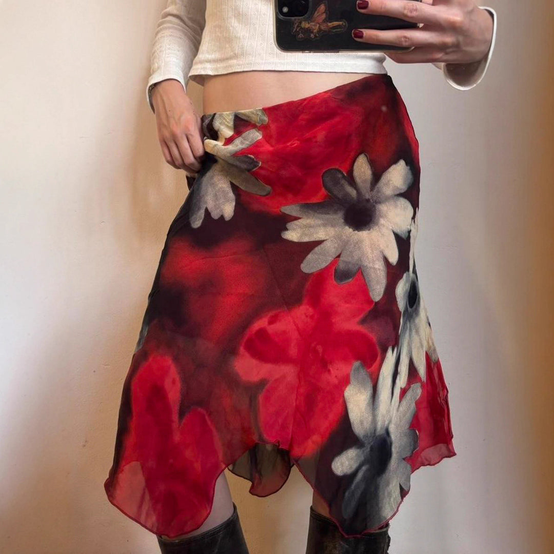 Dame lette sommershorts med blomstermønster og bred pasform Skovae