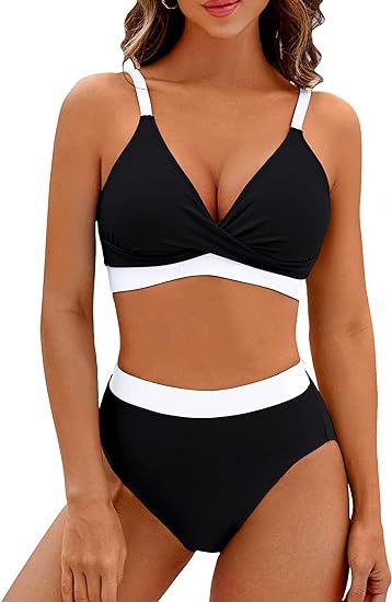 Dame Sporty højtaljet bikini Skovae