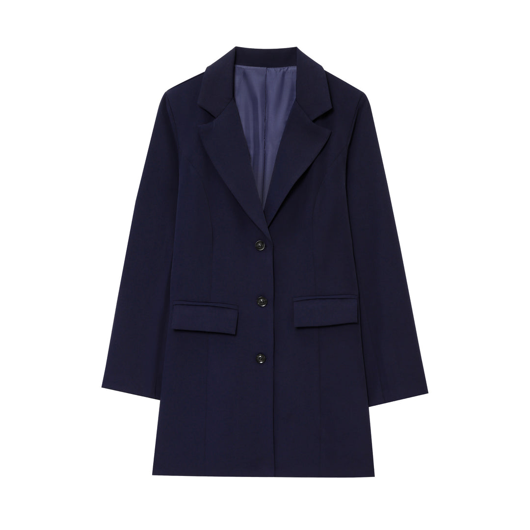 Dame skåret blazer med store lommer Stilla