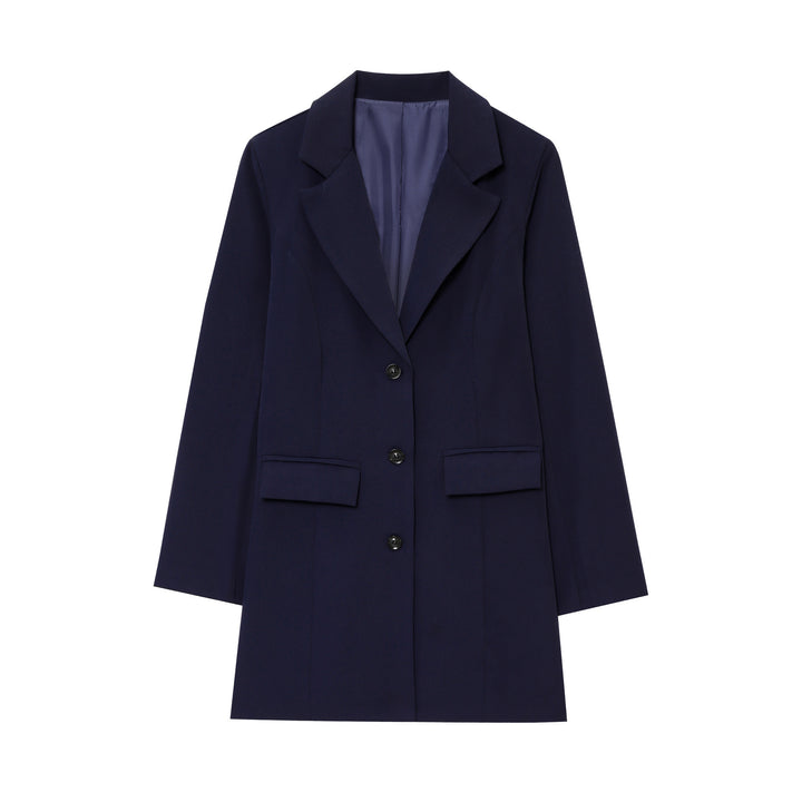 Dame skåret blazer med store lommer Stilla