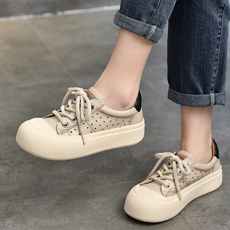 Dame Chunky Sneakers med åndbart overmateriale og komfortabel platformsål Stilla