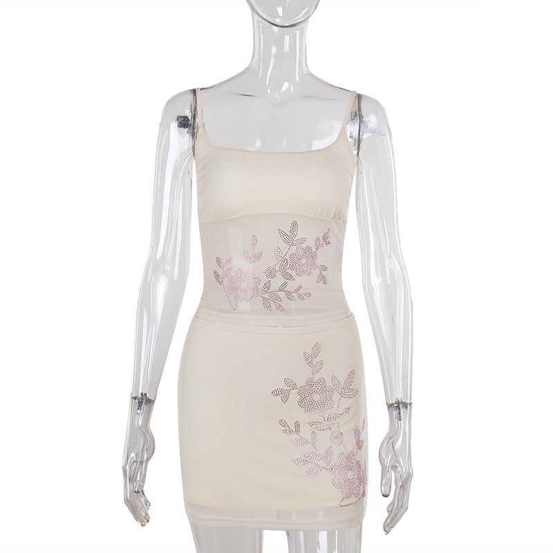 Dame Bodycon kjole med filigrane spids accenter Skovae