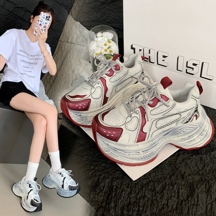 Dame Chunky Sneakers med åndbart mesh-overflade og robust såledesign Stilla