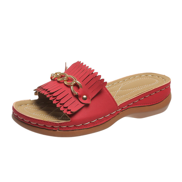 Dame Frynse Slides Stilla