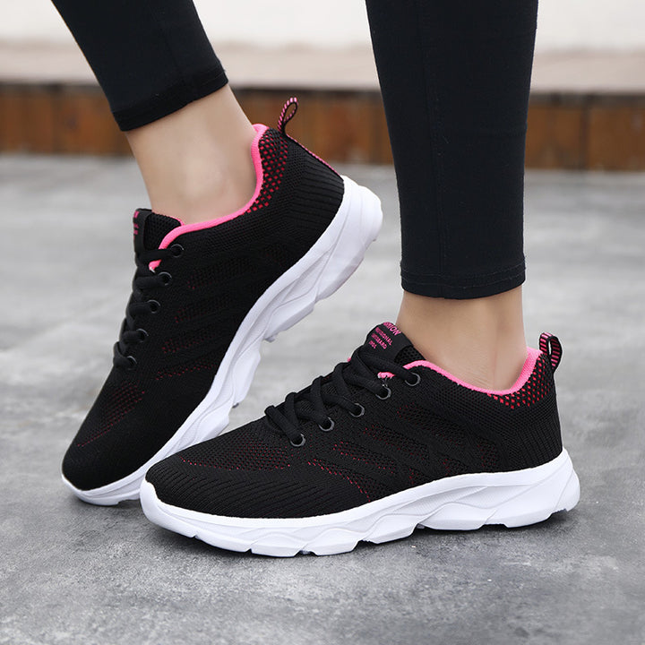Unisex nan lette åndbare strikkesneakers med dæmpende mellemsål Skovae