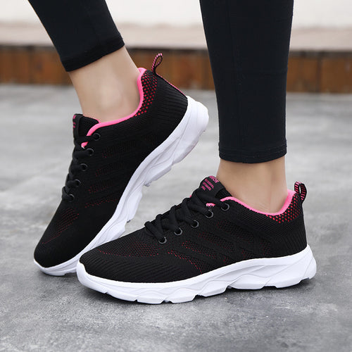 Unisex nan lette åndbare strikkesneakers med dæmpende mellemsål Skovae