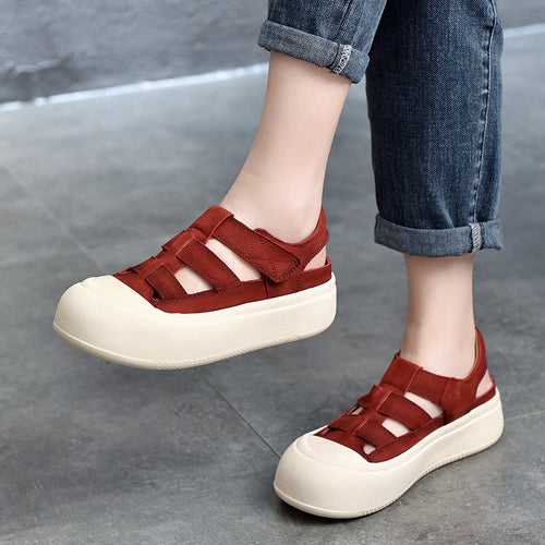 Damer Åndbare Sandaler med praktisk Velcro og innovativt design Stilla