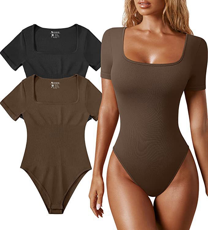 Dame kropsnær kortærmet body Stilla