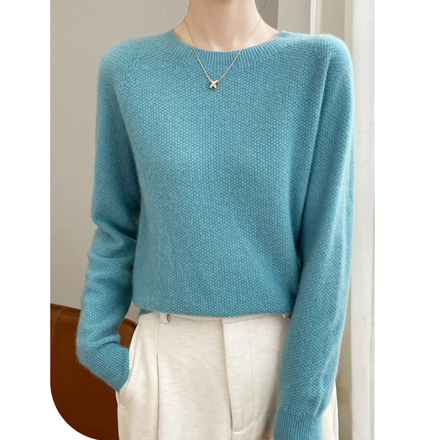 Damer finstrikket pullover med en løs pasform og elegant rund halsudskæring Stilla
