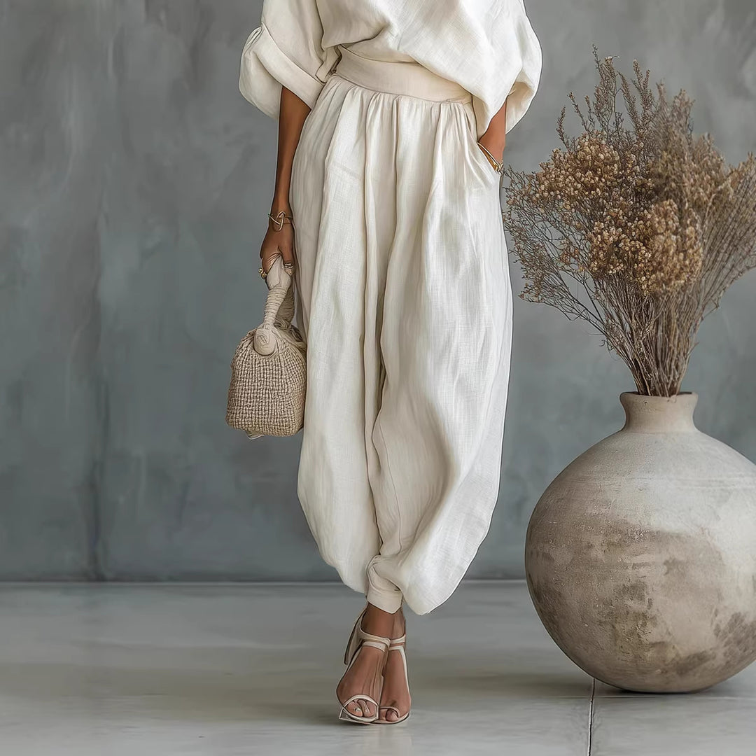 Dame Lifestyle Jumpsuit med ensidig udskæring og løs silhuet Skovae
