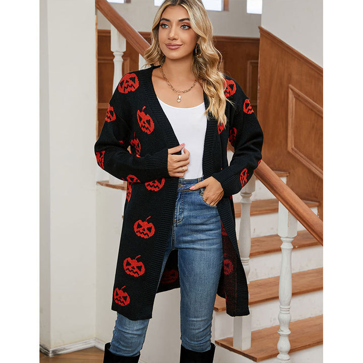 Kvindernes cardigan med Halloween-motiv Stilla