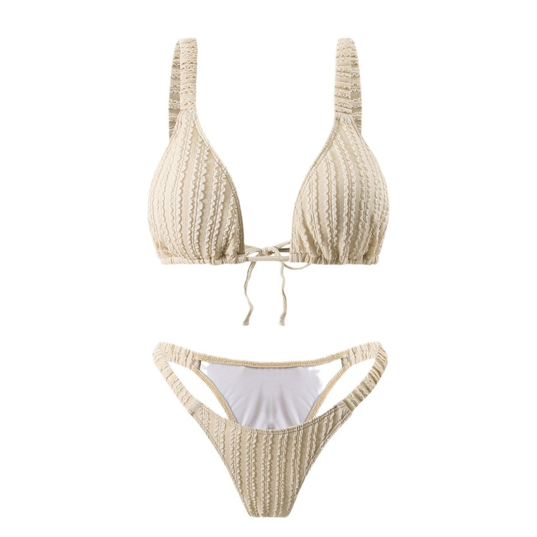 Dame struktureret Triangle Bikini Sæt Stilla 1750838709
