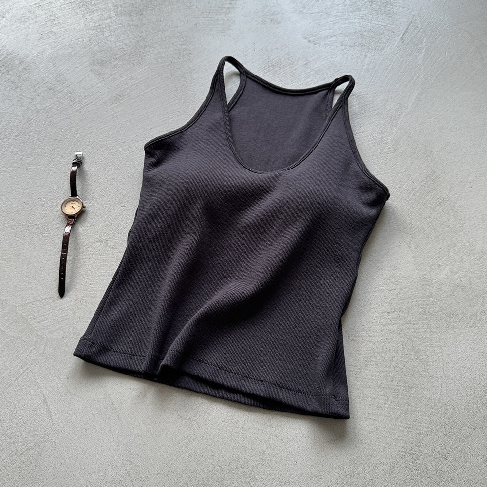Dame Sportsligt Tanktop med Racerback-design Stilla