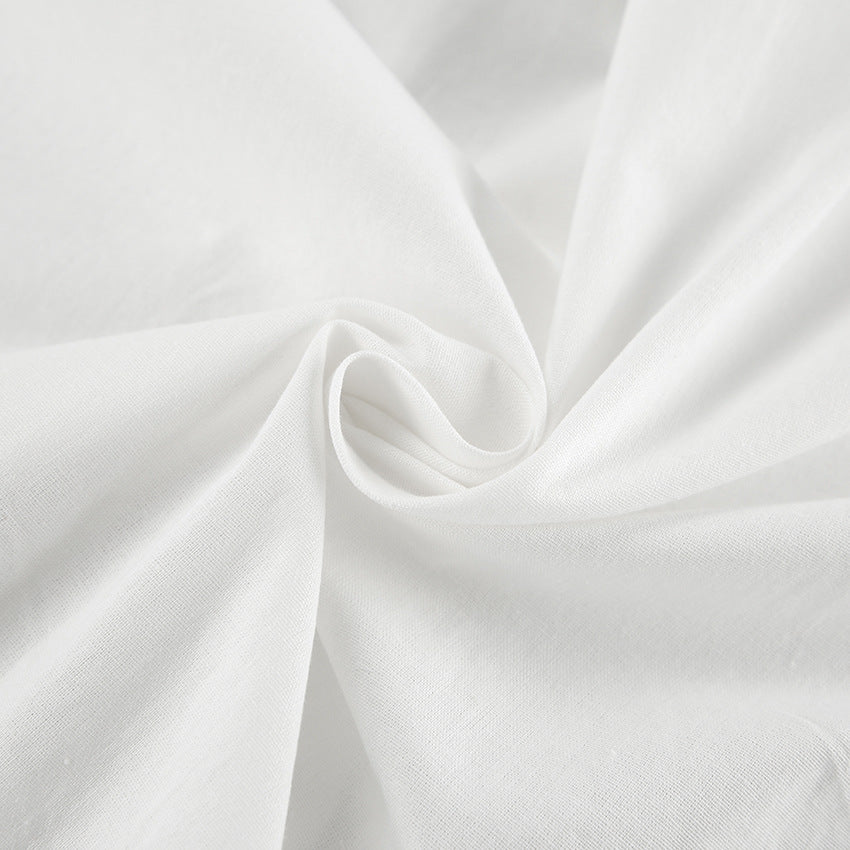 Dame luftig linnedragt med elegant bluse og brede bukser Stilla