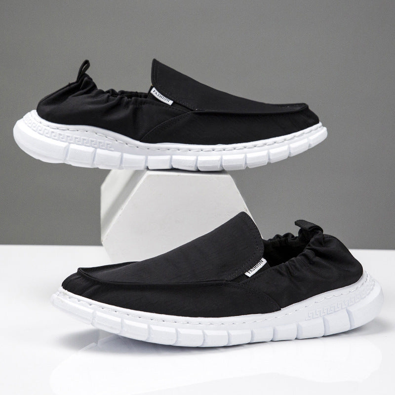 Femme Casual Elastisk Slip-On Sneakers Stilla