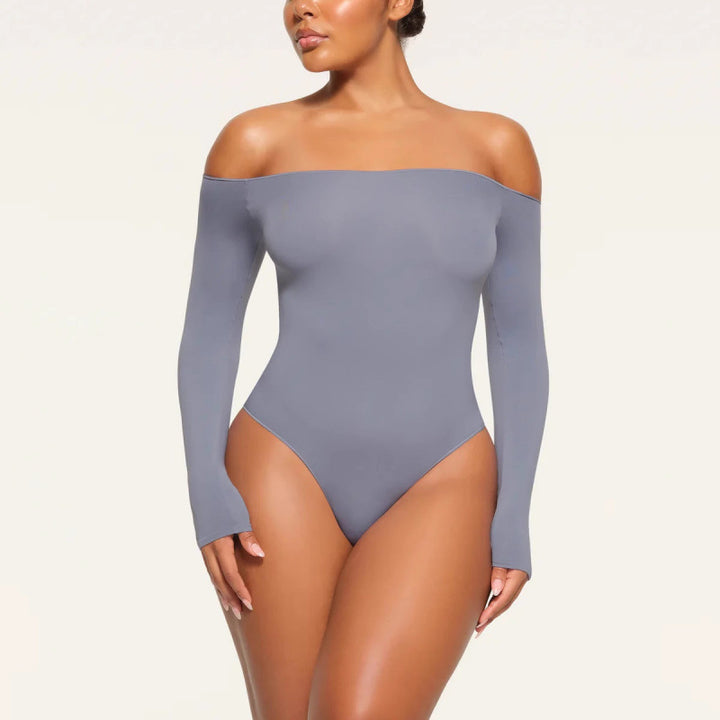 Dame Off-Shoulder Langærmet Bodysuit Stilla
