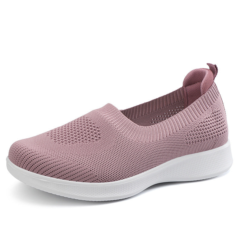 Damer nan nahtløs Slip-On komfortsko med elastisk mesh-overdel og fjederlet EVA-sål Skovae
