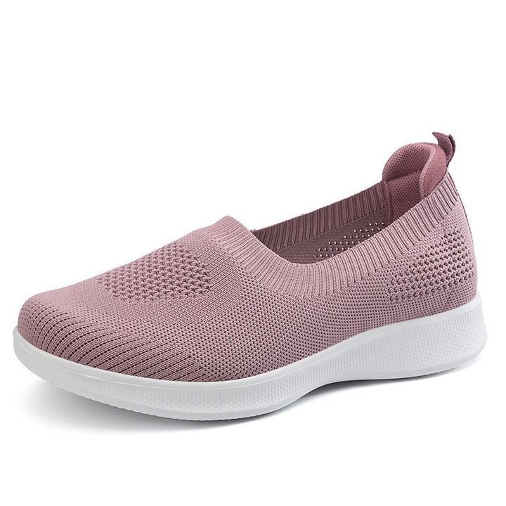 Damer nan nahtløs Slip-On komfortsko med elastisk mesh-overdel og fjederlet EVA-sål Skovae