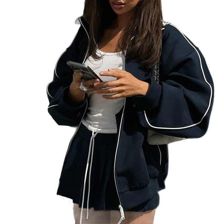 Dame Sporty Outfit med korte bukser og afslappet jakke Stilla