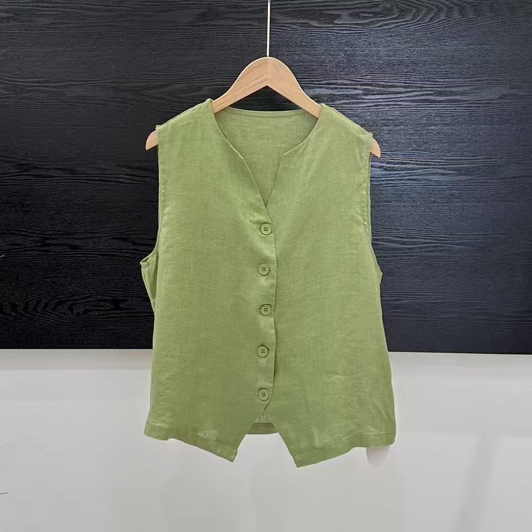 Femme Button-Up Linned Vest Stilla