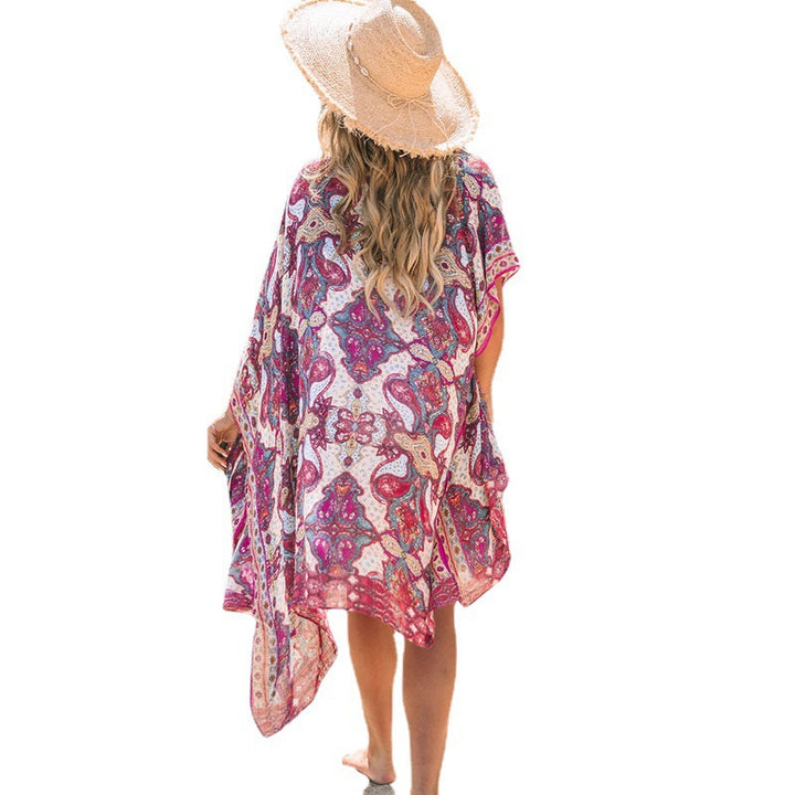 Kvinder Let Strand Kimono Wrap Stilla