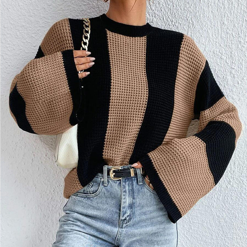 Damer strikket sweater med oversized snit og åndbart design Stilla