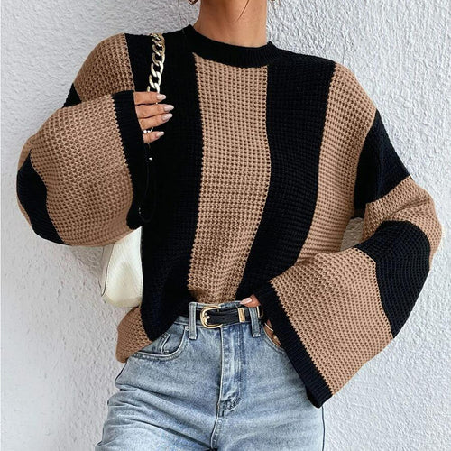 Damer strikket sweater med oversized snit og åndbart design Stilla