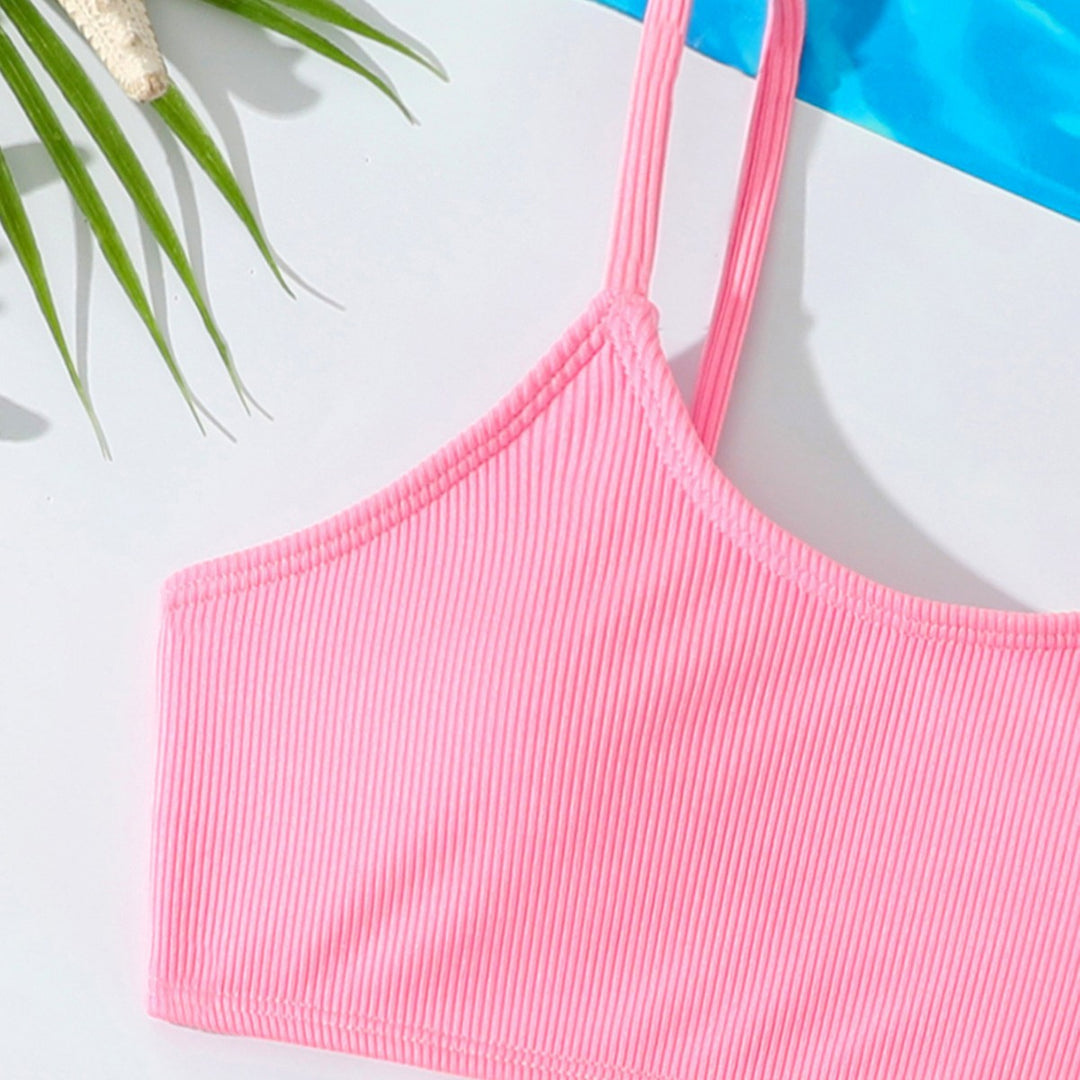 Dame Sport-Bikini-Sæt med højt udskårne trusser og smart rynkning Stilla