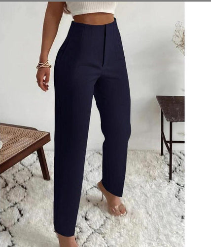 Stilla | Smal Snit Høj Talje Skræddersyet Glat Overflade Fuldforet
