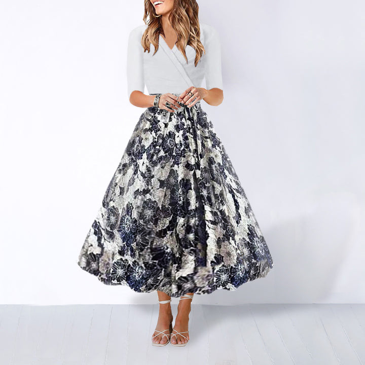 Dame Maxi-nederdel med florale detaljer og elegant snit Stilla